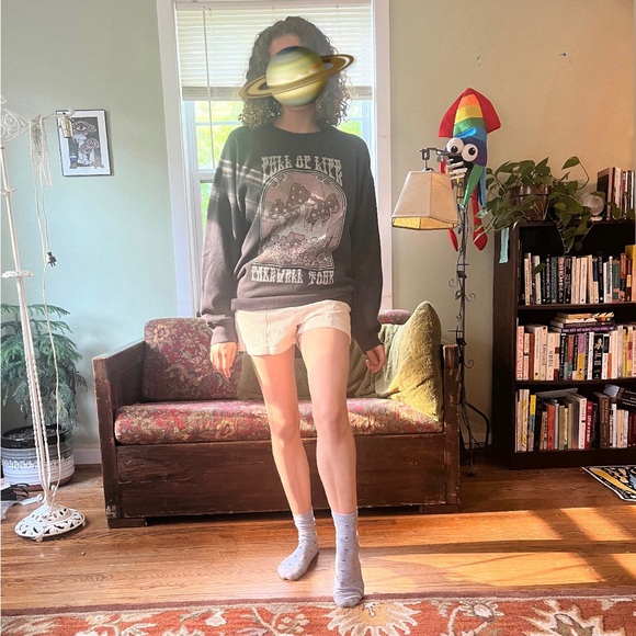 Hollister Brand new with tags crewneck graphic sweater with mushrooms - Picture 2 of 6